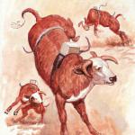 From the book The Littlest Bull, illustrated by The Wells Brothers